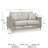 Breshae 58.5'' Wide Straight Loveseat with Cushions