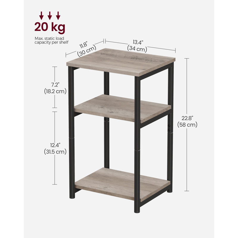 Agustina Bedside Table, Ivory