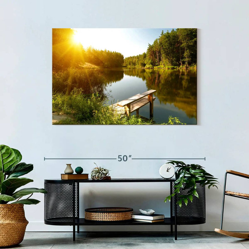 Alvord Serene Forest Lake, 30" H x 45" W