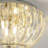 3-Light 11.8 in. Modern Round Glam Crystal Flush Mount