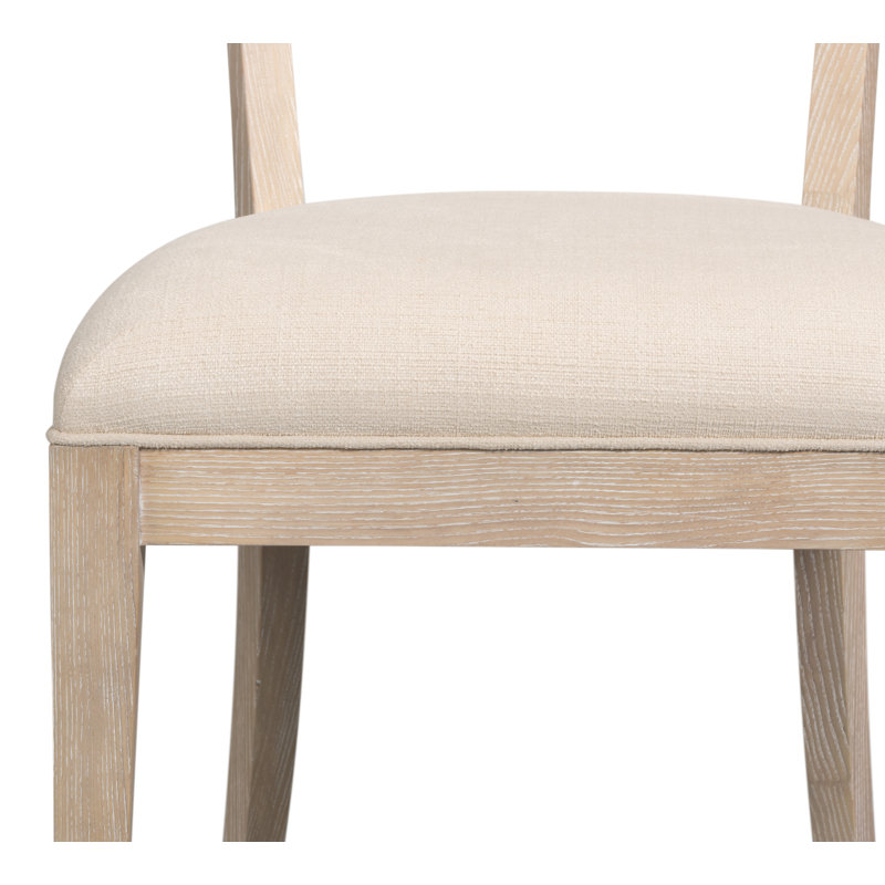 Ridge Upholstered Dining Chair, Beige