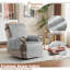 Housse pour fauteuil inclinable avec coussins en T en velours Wildee-1140713192-1140713197
