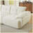 3-Seater Modern Chenille Upholstered Sofa Couch Beige