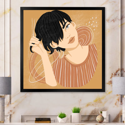 Minalisme, jeune femme astrale - portrait