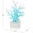 Cole And Grey Glass Ombre Coral Decorative Sculpture With Clear Square Base