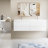 72" Floating Bathroom Vanity Wall-Mounted Storage Vanity with 2 Integrated Resin Top Basins and 4 Soft Close Drawers, Full Assembly-720485264