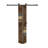 S Shape Solid Wood Bi-Fod Door With Hardware Track - Assembly Needed-110403505-109425771