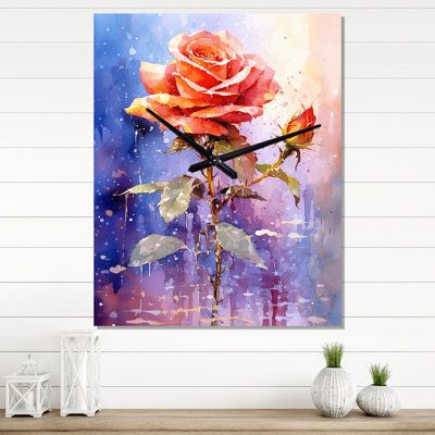 Hightsville - Rose Very Large Wall Clocks