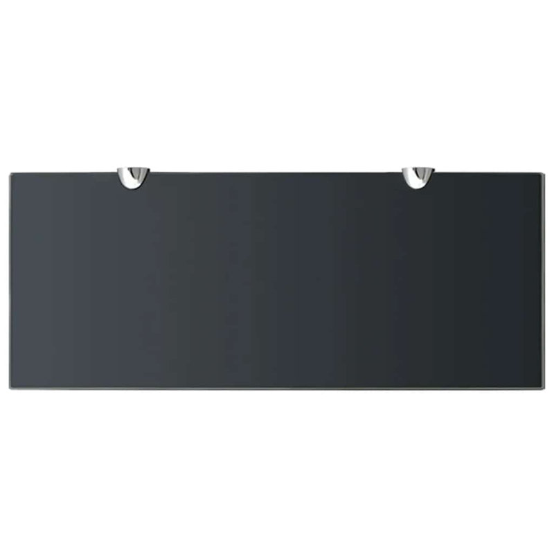 Annalys 2 Piece Floating Shelf, Black, 0.31" H x 15.7" W x 7.9" D