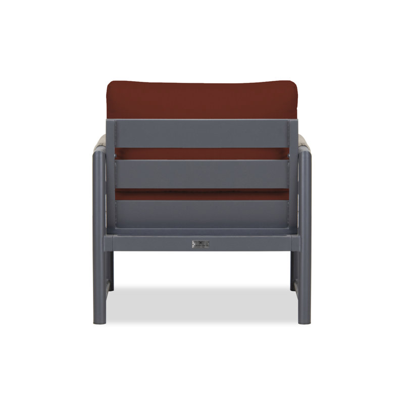 Alto Outdoor Lounge Chair, Cast Silver Sunbrella®, Slate Gray