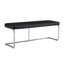 Banc à langer noir en métal argenté Caractéristique charmante - Chaise en cuir Pu pour différentes pièces Guide d'assemblage et d'installation simple inclus avec structure attrayante