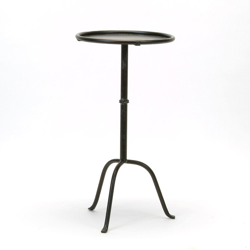 Table d'appoint ronde en métal