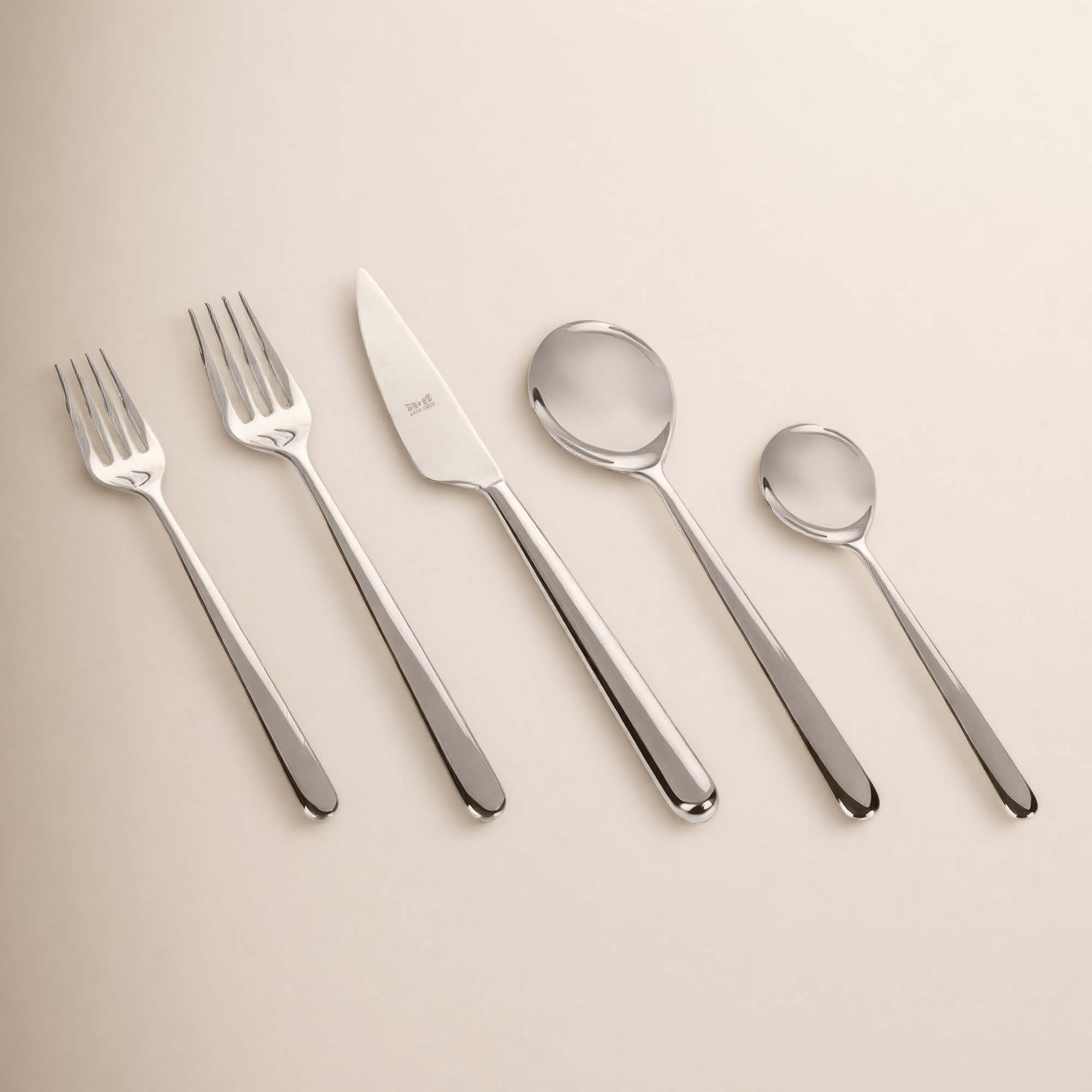 Linea Cutlery Set 5 Pcs Linea, Champagne