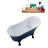 55.1'' x 26.8'' Soaking Acrylic Bathtub-76640552-76640556