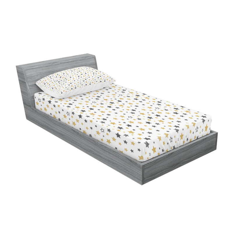 Microfiber Floral Sheet Set, Twin Sheet Set with Fitted Sheet, Classical Rotic Floral