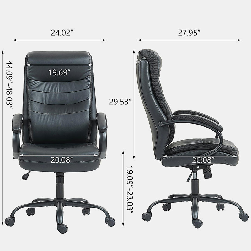 High backrest PU material office chair