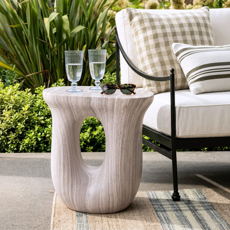 Table d'appoint Daisy, Marbre gris