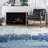 Gleno Abstract Waterfall Power Loom Performance Blue Rug-294104450