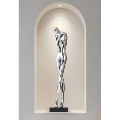 Italian Minimalist Portrait Sculpture Resin Figurine