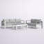 Ensemble de patio extérieur en aluminium 3 pièces Shore Sunbrella-220031623