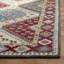 Tapis rouge / ivoire / bleu en laine / coton touffeté à la main Armintha-797418315