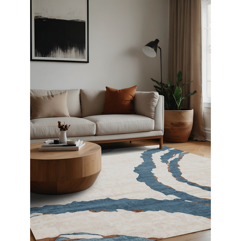Machine Washable Gray Area Rug, Square 3'