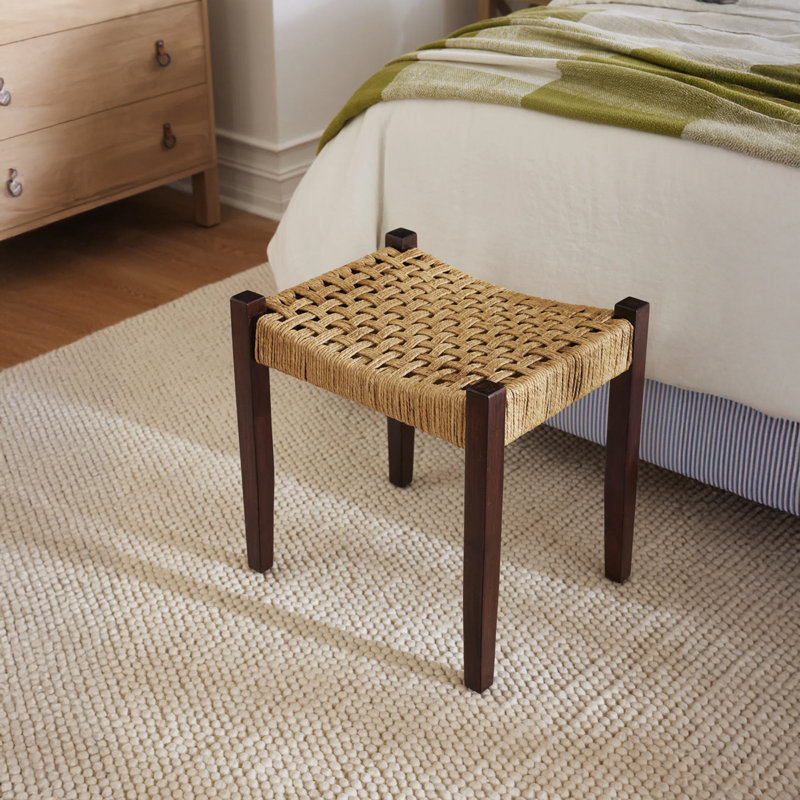 Elle Handmade Ivory Rug, Rectangle 6' x 9'