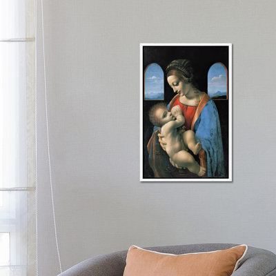 Madonna Litta, 1490 by Leonardo Da Vinci - Print on Canvas