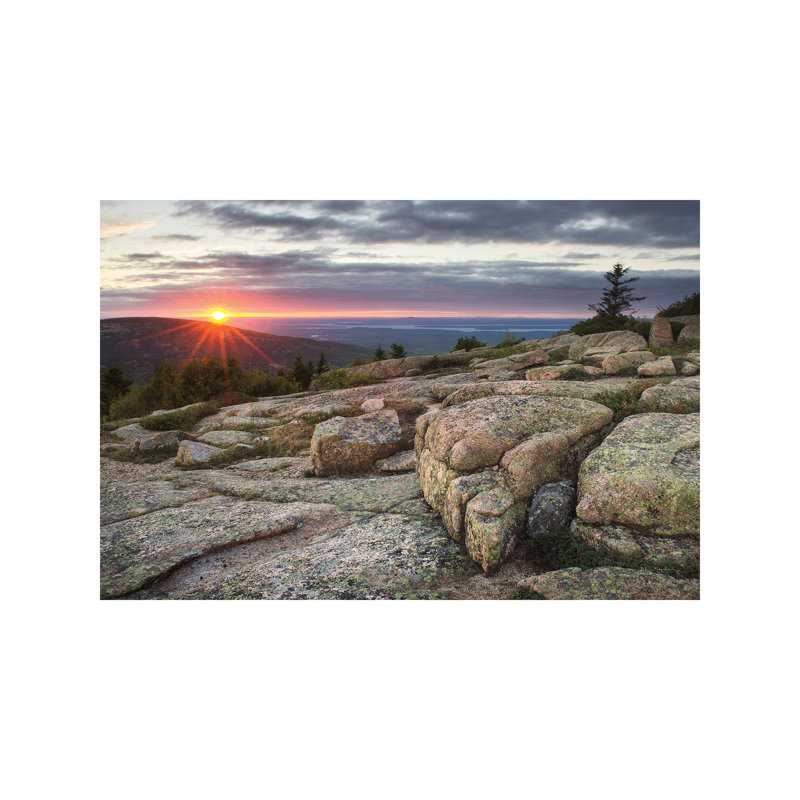 Acadia National Park Sunset - Wrapped Canvas Print, 66.04 cm H x 45.72 cm W x 3.175 cm D