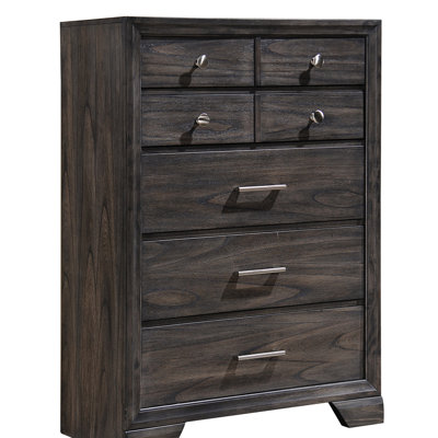 Commode en bois foncé 1Pc