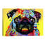 Pug by Dean Russo - Print on Canvas-29383284-56677581