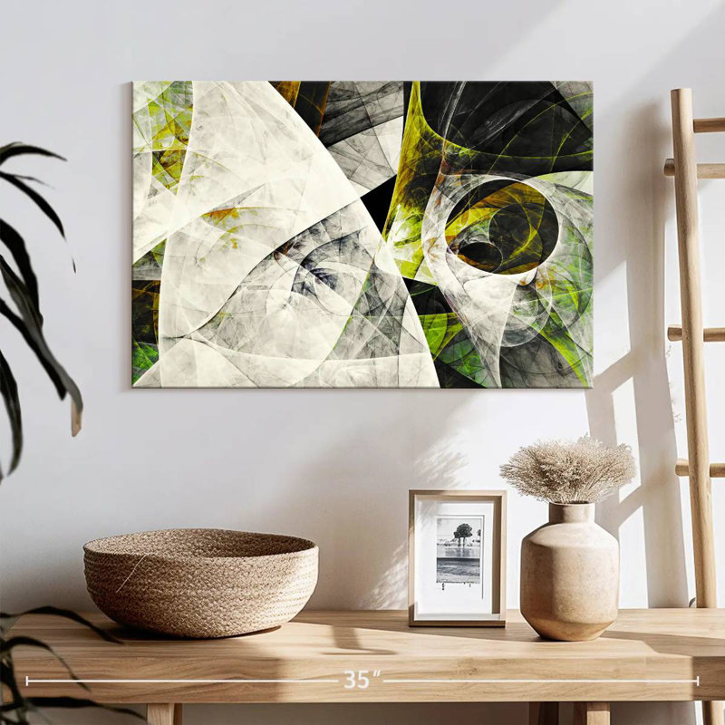 Avery Iced Lime Dynamic Abstract, 16" H x 24" W