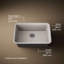 Cairn® Neoroc 27-1/2" x 18-5/16" x 9-1/2" Undermount Kitchen Sink-36690003