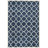 Carolene Hand Tufted Wool/Cotton/Latex Geometric Rug in Blue/Ivory-411302282
