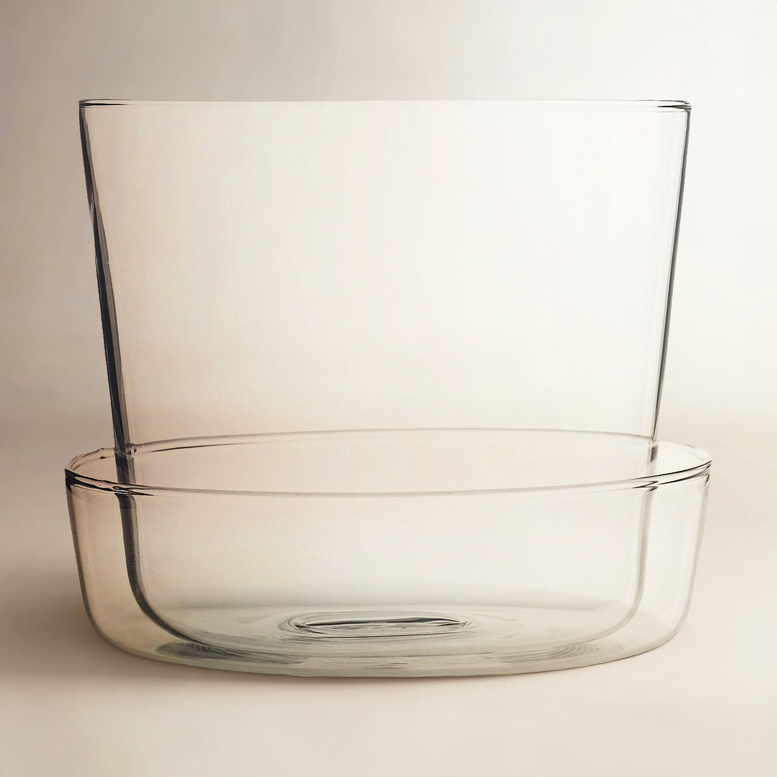 Anaveah Handmade Glass Pot Planter, 4" H x 4.75" W x 4.75" D