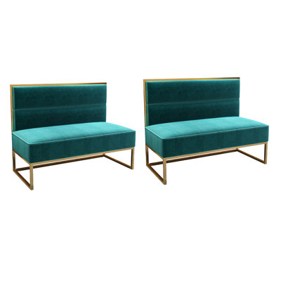 Nordic Simple Restaurant Dessert Shop Cafe Benches Polyester Blend Upholstered Bench