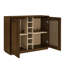 Armoire à boissons évidée cannelée Mid-Century