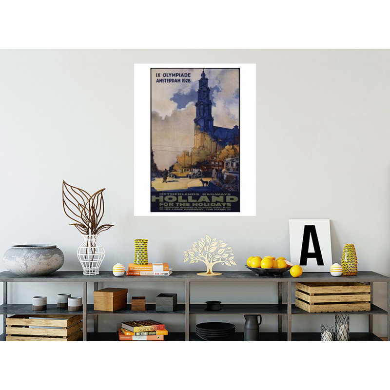Affiche «Holland for the Holiday» par Joseph Rovers - estampe numérique, H 40 po x l 32 po