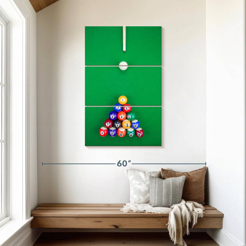 Pyramide de billard de Senne, H 45 po x l 28 po