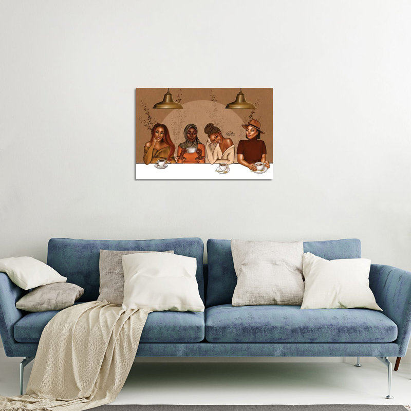 «Coffee Time» par Peniel Enchill - impression non encadrée, H 16 po x l 24 po x P 0,25 po