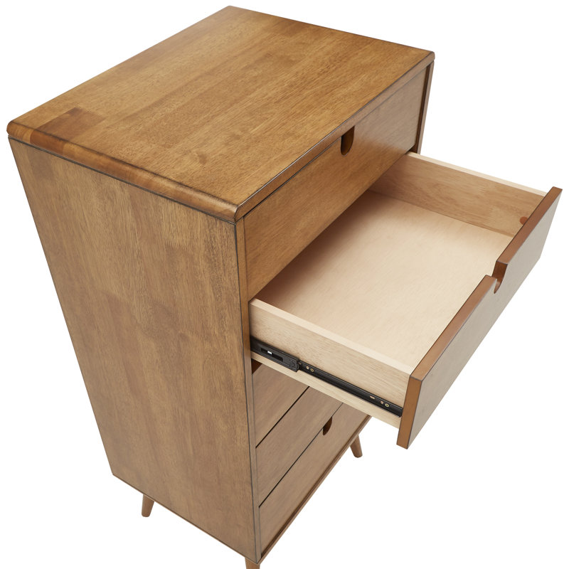 Commode 5 tiroirs en bois massif Etter