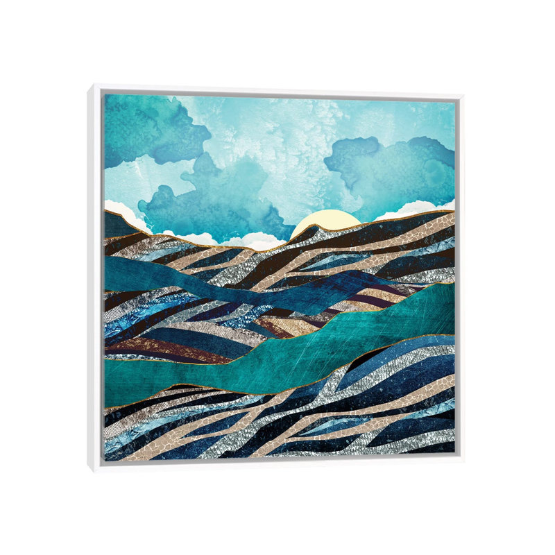 New Day - impression d'art graphique, 26" H x 26" W x 1.5" D, Aucun mat, Toile blanche encadrée