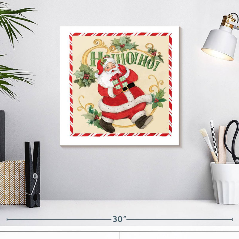 Père Noël rétro Lelend, H 16 po x l 16 po