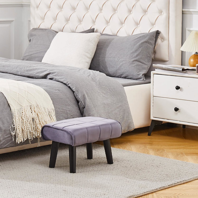 Vanity Accent Stool, Gray