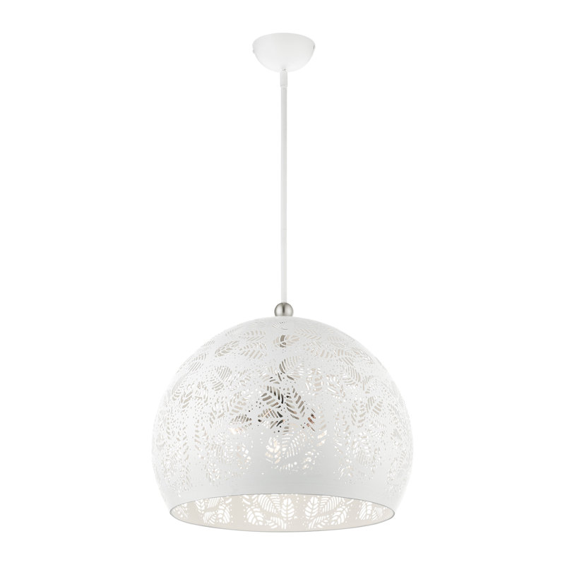 Alira 3 - Light Single Pendant, White, 56.5"H x 19.75"W x 19.75"D