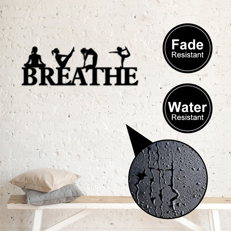 Signe de monogramme Breathe Yoga personnalisé