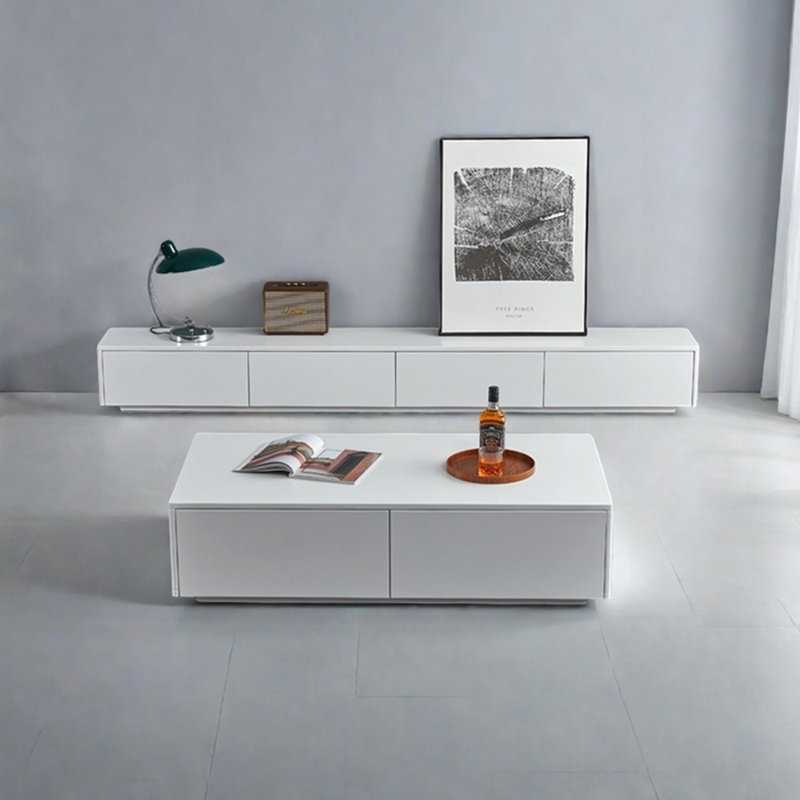 Table basse simple blanc