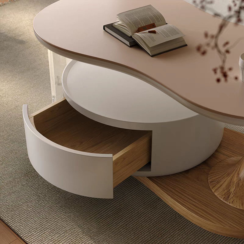 Table basse créative rotative en forme