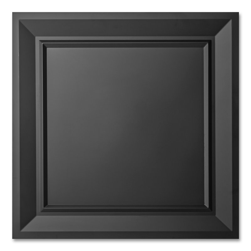Art3d 23,82 po x 23,82 po carreaux de plafond encastrés, paquet de 12 panneaux de plafond en PVC pour la décoration intérieure (48 pieds carrés / caisse)