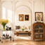Grand miroir de sol moderne Malesha -1042607051-1042607050